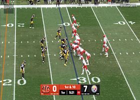 Joe Flacco connects with Tee Higgins for a 28-yard touchdown