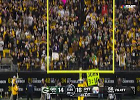 Chris Boswell is 4-for-4 after 56-yard FG attempt in 'SNF'