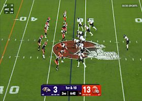 Ravens infiltrate Browns' territory on Lamar Jackson's 45-yard strike to Flowers