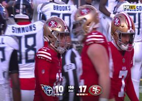 Eddy Pineiro puts 49ers ahead 17-10 with 33-yard FG