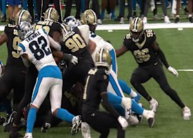 Saints stonewall Chuba Hubbard for massive fourth-down stop
