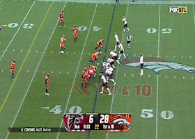 Cody Barton undercuts Cousins' pass to London for a drive-ending INT