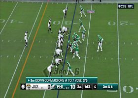 Josh Hines-Allen's second sack forces Eagles' punt