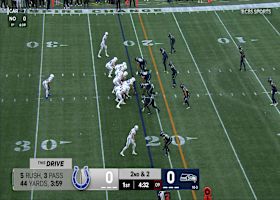 Jarran Reed tackles Jonathan Taylor for a 3-yard loss