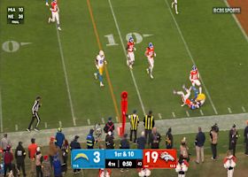 Tre Harris BULLDOZES Abrams-Draine for a tumbling 16-yard gain