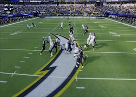 Derwin James Jr. EXPLODES off edge to sack Geno Smith for 9-yard loss