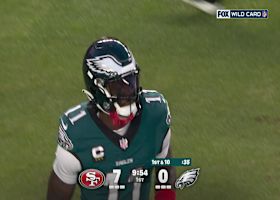 A.J. Brown's first catch of the day results in red-zone access vs. 49ers