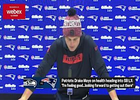 Drake Maye's says he's 'feeling good' despite injury concerns heading into the Super Bowl