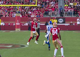 Mac Jones' sidearm sling connects with Bourne for a 19-yard gain