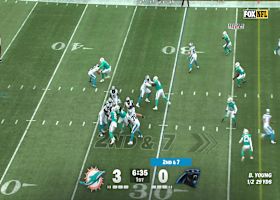 Bradley Chubb recovers Bryce Young's fumble