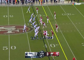 Prescott's ad-libbed 28-yard throw to Tolbert puts Cowboys inside red zone