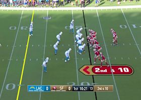 Carter Bradley makes quick throw down sideline to Demarcus Robinson