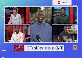 Bucs HC Todd Bowles wakes up with 'GMFB' from the 2026 NFL Annual League Meeting