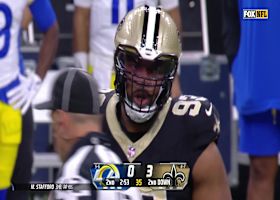 Nathan Shepherd sacks Stafford with help from Saints' lockdown coverage