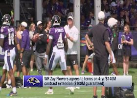 Rapoport: Zay Flowers, Ravens agree to four-year, $140M extension | 'Inside Training Camp Live'
