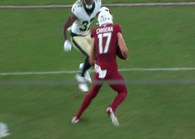 Tune's 27-yard toss to Chisena marks Cardinals' longest play of game so far