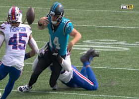Rousseau's forced fumble vs. Dalton sparks Bills' red-zone takeaway