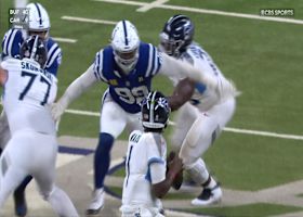 DeForest Buckner sacks Cam Ward to force turnover on downs