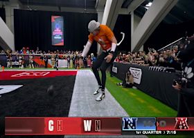 Go Joe Go! Bengals QB spins into the end zone on double-pass score