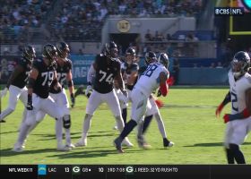 Lawrence's second TD toss to Ridley is of the 20-yard variety