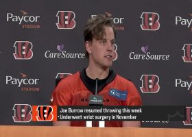 Burrow: My 'wrist has good days and bad days, just like the knee did'