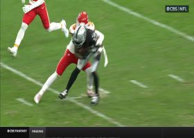 Adams' contested catch vs. L'Jarius Sneed goes for 14-yard pickup