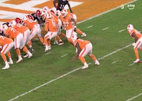 Sean Tucker barrels into the end zone to opening the scoring on 'TNF' vs. Falcons