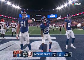 Tyrone Tracy Jr.'s first NFL rushing TD puts Giants on board on 'SNF'