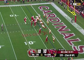 Murray's pinpoint TD pass to McBride gives Cardinals 16-10 lead vs. 49ers