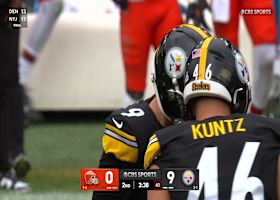 Chris Boswell's third FG of first half boosts Steelers' lead to 9-0 vs. Browns