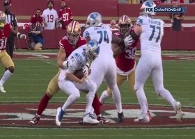 Nick Bosa goes untouched for easy sack on Goff
