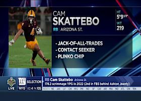 Giants select Cam Skattebo with No. 105 pick in 2025 draft