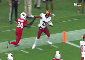 Jeremy McNichols stiff-arms his way to 27-yard score for RB's first TD of '24