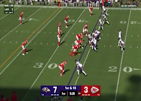 Jerry Tillery's first sack as a Chief goes for 3-yard loss vs. Lamar Jackson