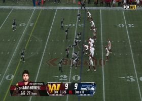 Boye Mafe drops Sam Howell notching his seventh straight game with a sack