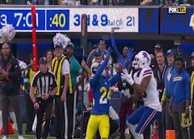 Josh Allen's 26-yard sideline dime to Cooper fits into tightest of windows