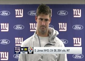 Daniel Jones expresses his frustration after loss to Steelers