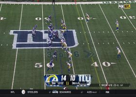 Kobie Turner and Aaron Donald combine to corral Tyrod Taylor for a big sack