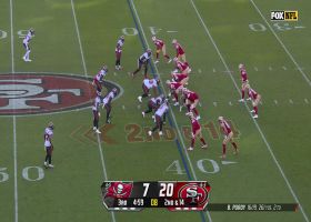 Purdy dots Samuel deep downfield for 40-yard gain vs. Bucs