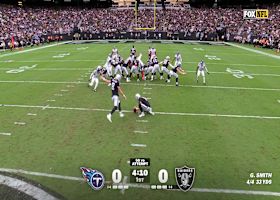 Daniel Carlson opens the scoring against the Titans with a 50-yard FG