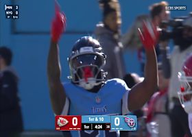 Cam Ward's tight-window accuracy is evident on 15-yard dart to Okonkwo