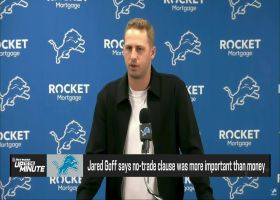 Goff on new contract with Lions: No-trade clause was more important than money