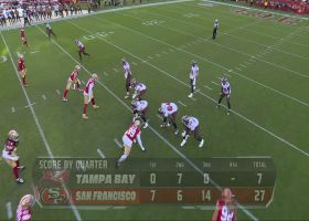 Mayfield's 41-yard pass hits Rakim Jarrett up the seam for big gain