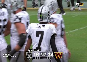 Geno Smith scrambles and drops pass to Dont'e Thornton Jr. at sideline for 20 yards