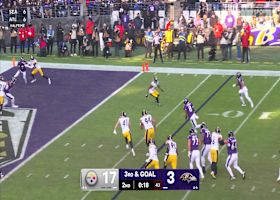 Lamar Jackson escapes Steelers pass rush and dashes for 6-yard TD