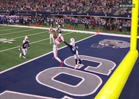 Rashee Rice pulls down a TD on fourth-and-goal to match Cowboys score at 20-20