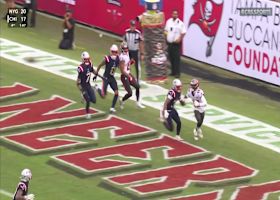 Mayfield's second TD connection with Tez Johnson trims Pats' lead to 28-22 in crunch time