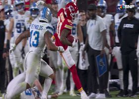 Nikko Remigio's 20-yard punt return involves a slick hurdle along the sideline