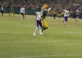 Malik Willis floats a 34-yard pass to Melton for red zone access