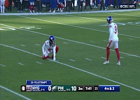 Graham Gano's 25-yard FG gets Giants on the board vs. Eagles